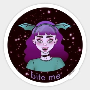 Bite me Sticker